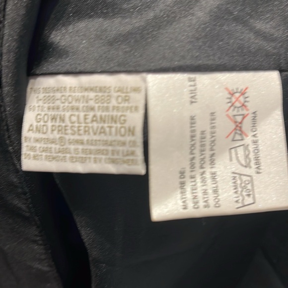 Ashley & Justin Bridesmaids Black Gown - Picture 8 of 8